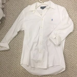 Women’s white button down